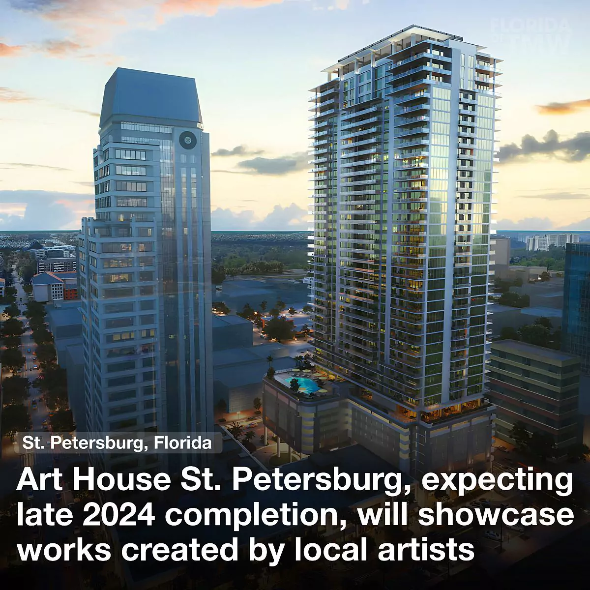 Art House St. Petersburg, expecting 2024 completion, will showcase works created by local artists