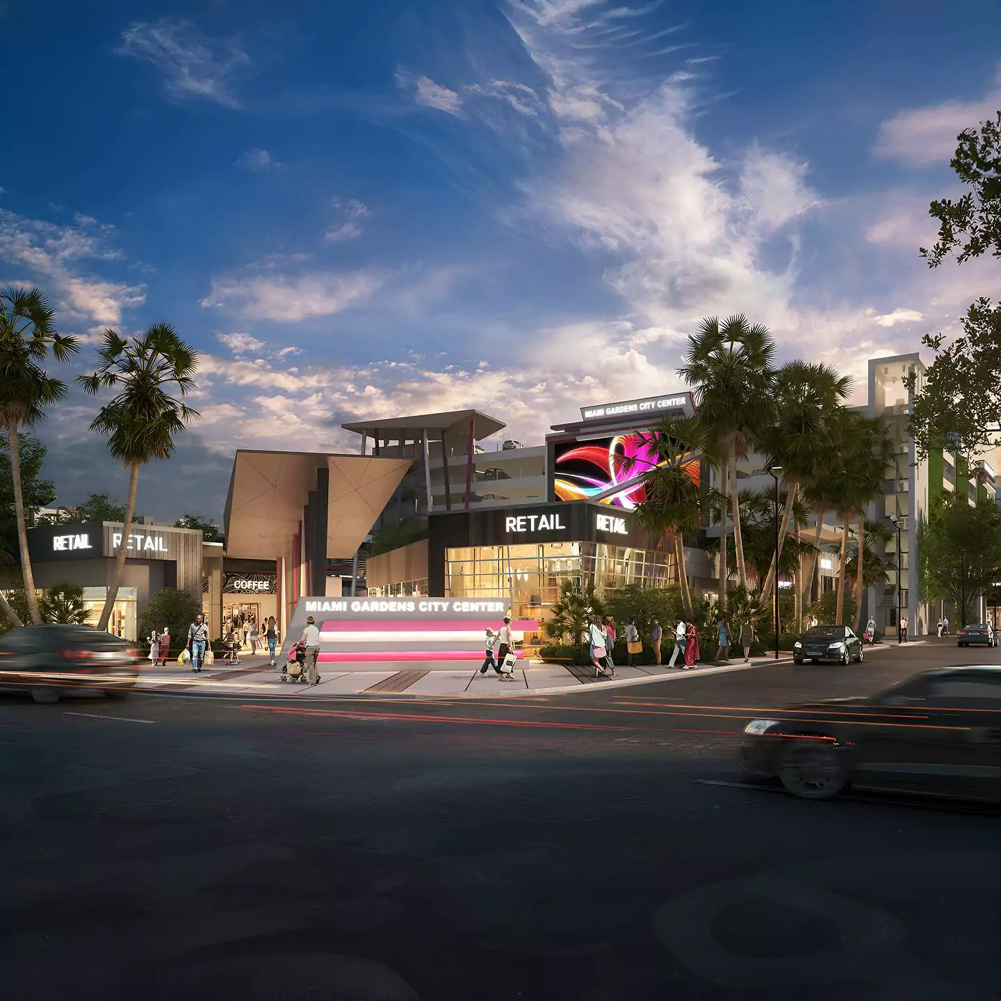 35-acre development complex, Miami Gardens City Center is scheduled for 2025 completion