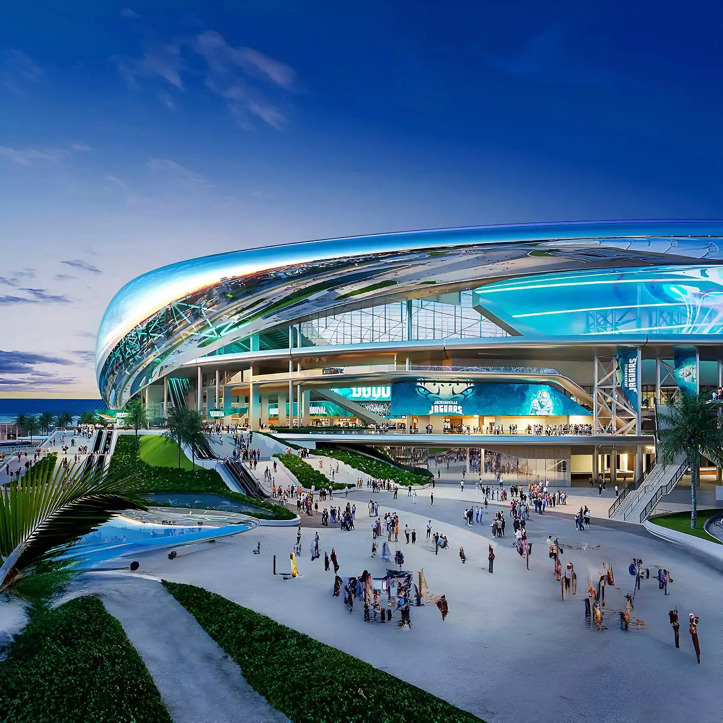 Jacksonville Jaguars reveal their $1.2 billion "Stadium of the Future"