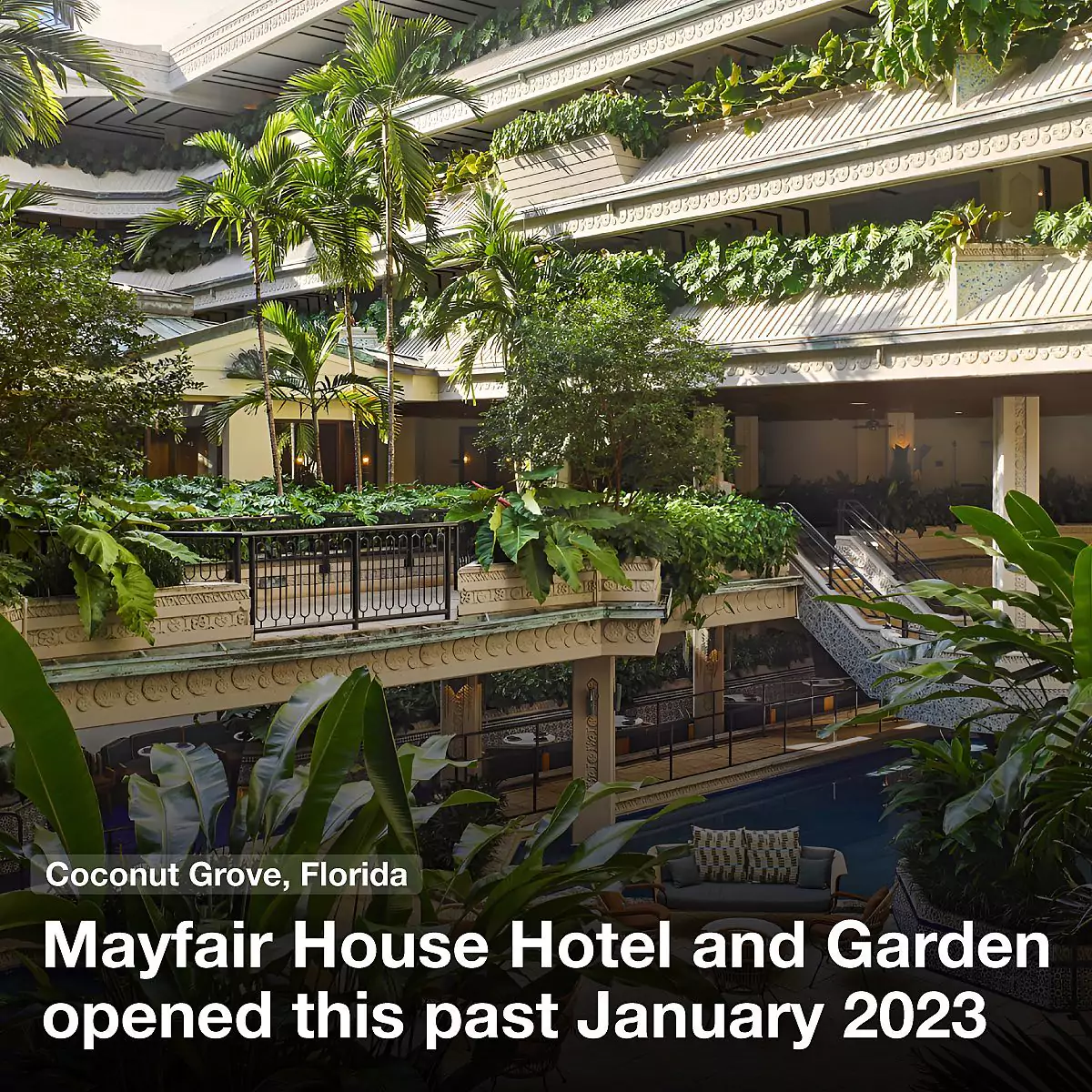 Mayfair House Hotel and Garden opened this past January 2023