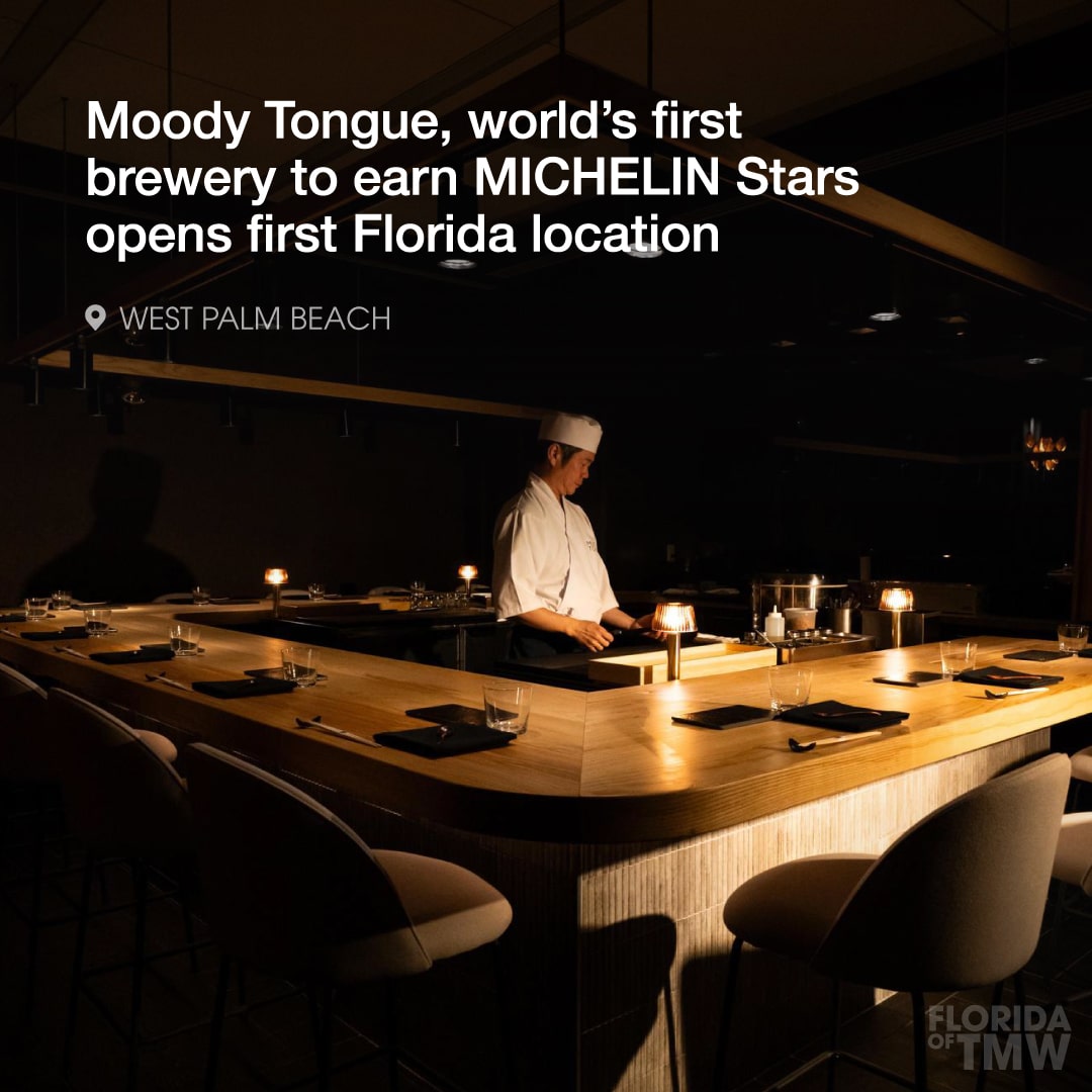 Moody Tongue, the world’s first brewery to earn MICHELIN Stars opens its first Florida location