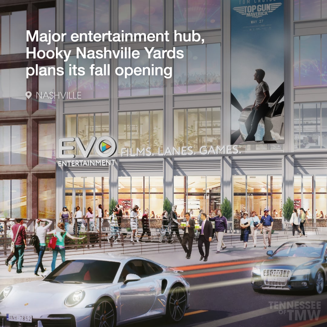 Major entertainment hub, Hooky Nashville Yards, plans its fall opening
