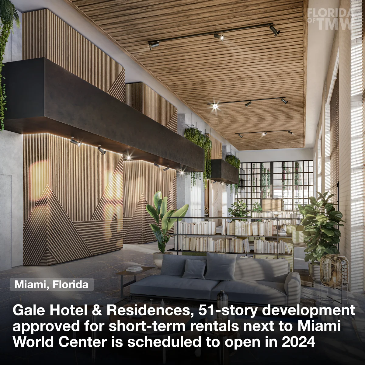Gale Hotel & Residences, a 51-story development approved for short-term rentals, to open in 2024