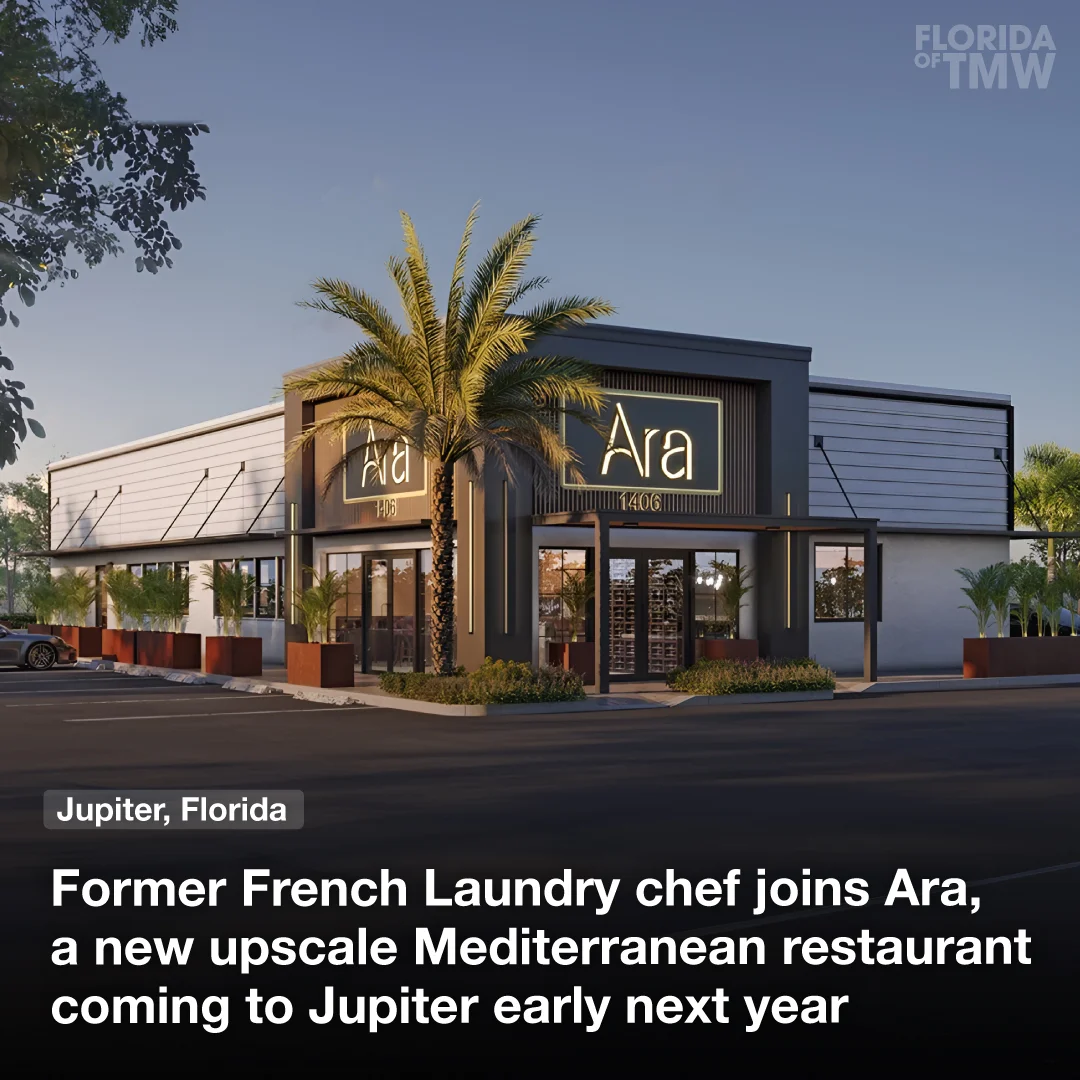 Former French Laundry chef joins Ara, a new upscale Mediterranean restaurant coming to Jupiter early
