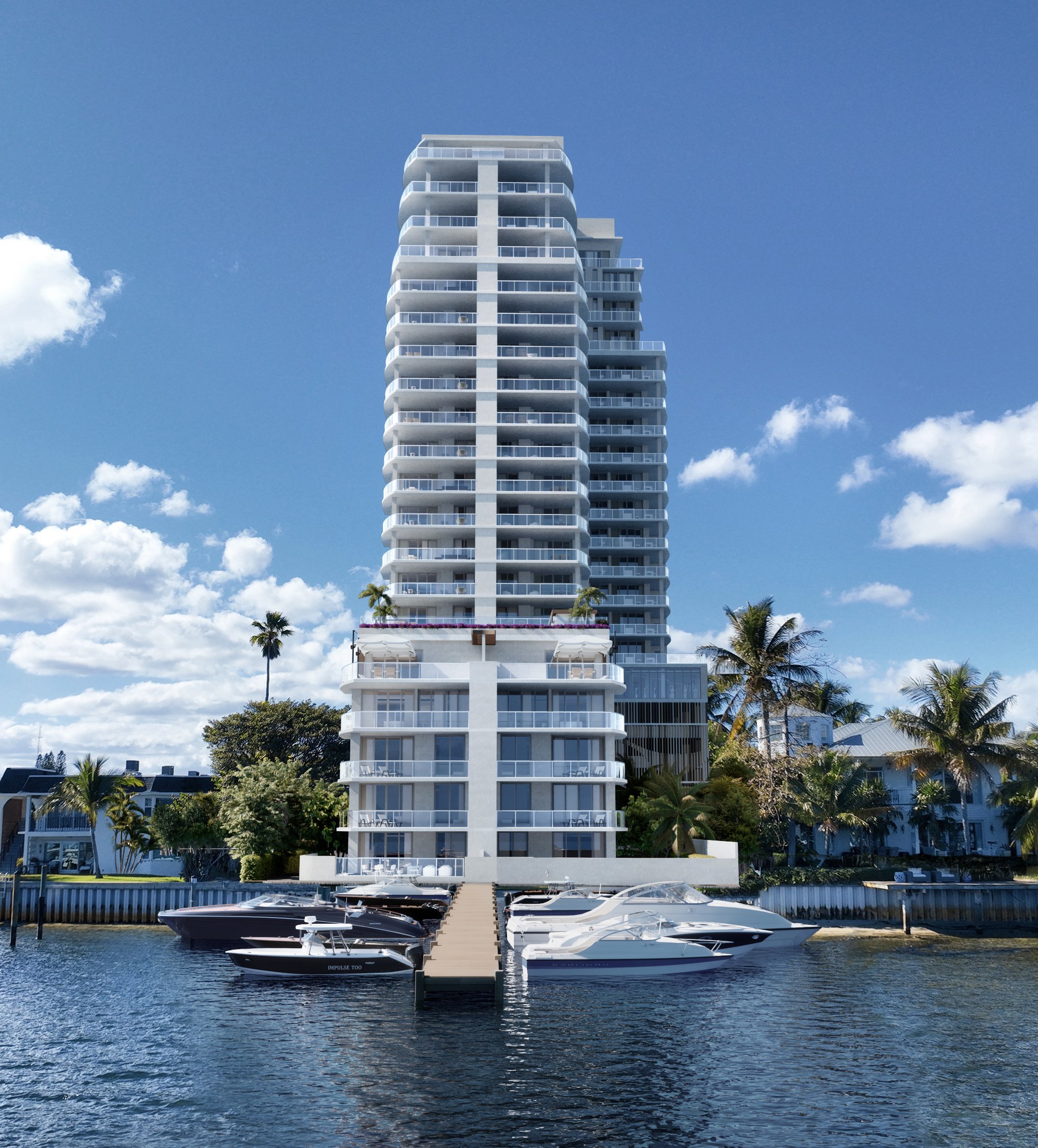 Alba Palm Beach, the luxury residential development offering direct water access and slips