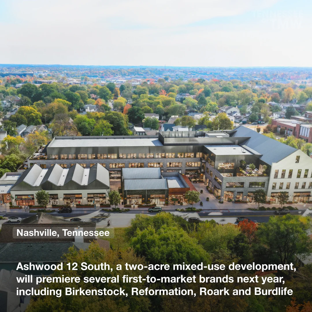 Ashwood 12 South, a two-acre mixed-use development, will premiere several first-to-market brands next year, including Birkenstock, Reformation, Roark and Burdlife