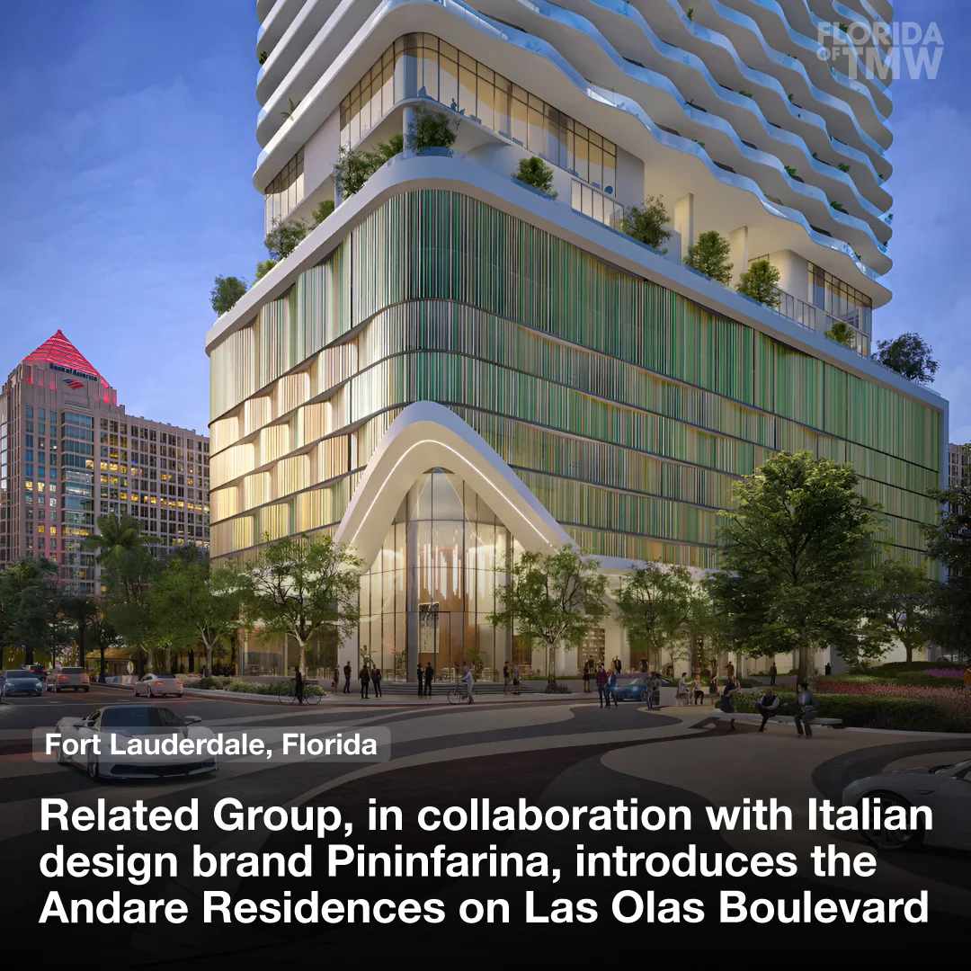 Related Group, in collaboration with Pininfarina, introduces the Andare Residences