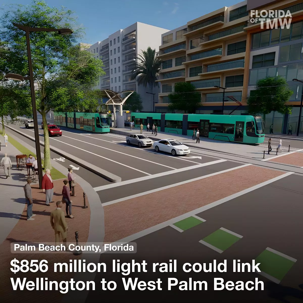 $856 million light rail could link Wellington to West Palm Beach