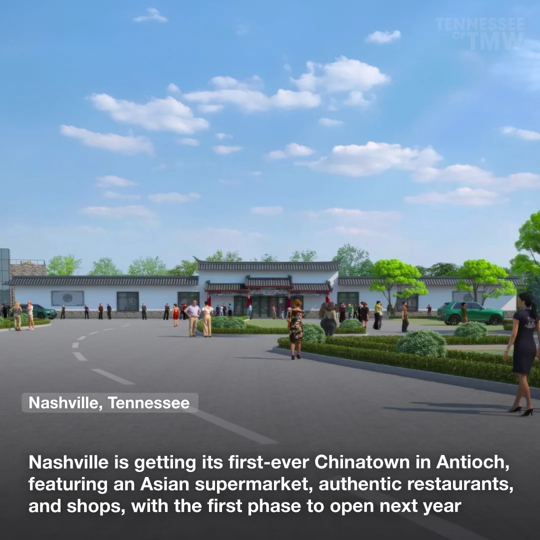 Nashville is getting its first-ever Chinatown in Antioch, featuring an Asian supermarket, authentic restaurants, and shops, with the first phase to open next year