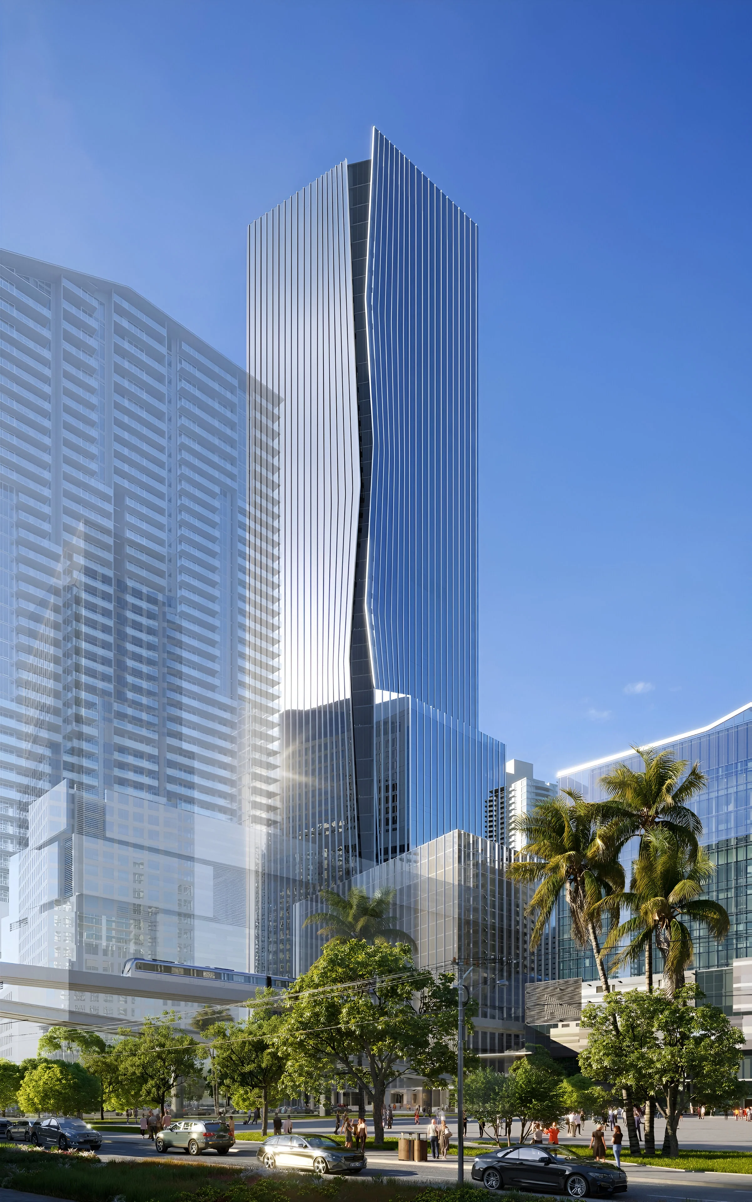 One Brickell City Centre, set to be tallest commercial building in Florida, continues construction