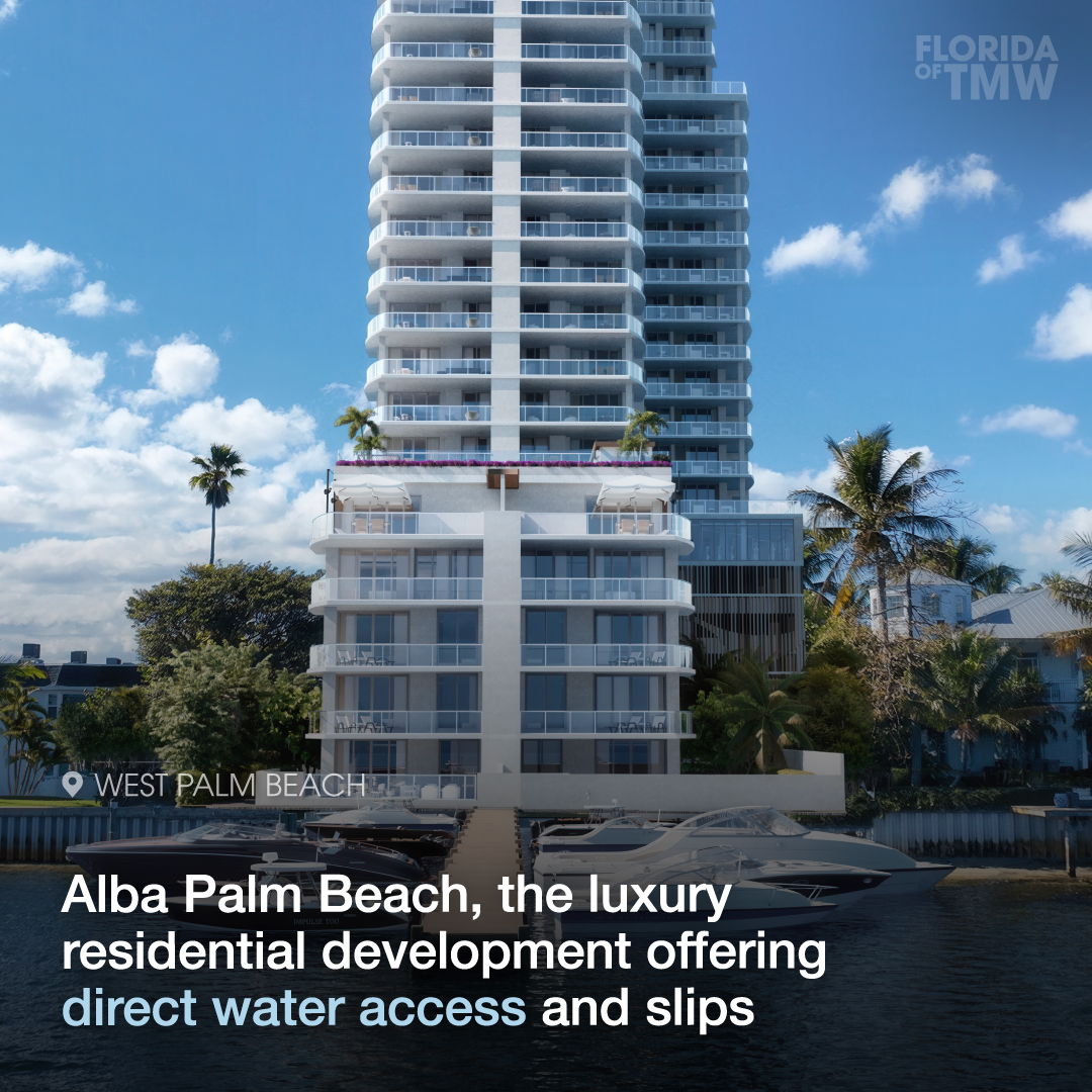 Alba Palm Beach, the luxury residential development offering direct water access and slips 