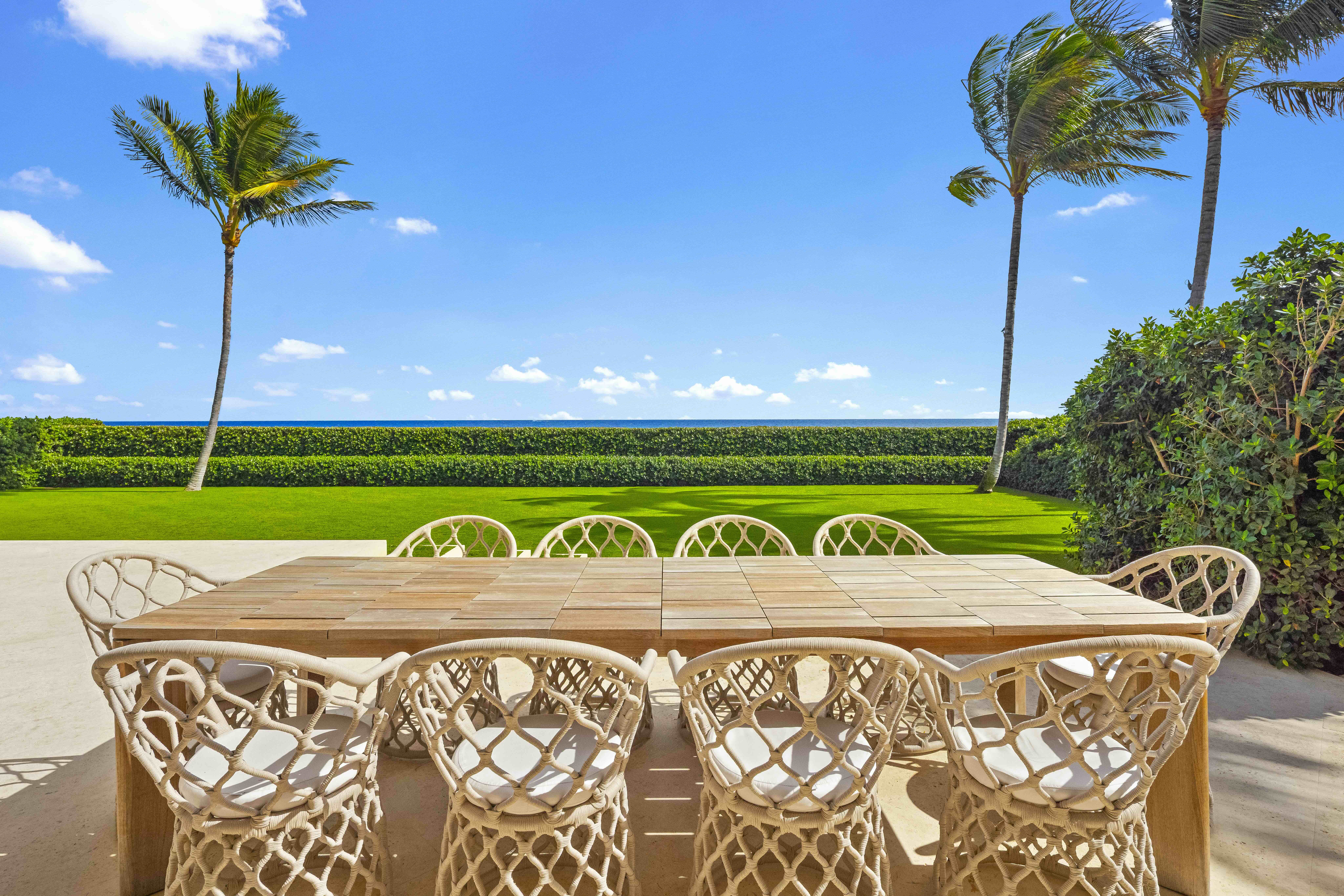 A fully renovated oceanfront estate in Palm Beach’s coveted Estate Section has just hit the market.