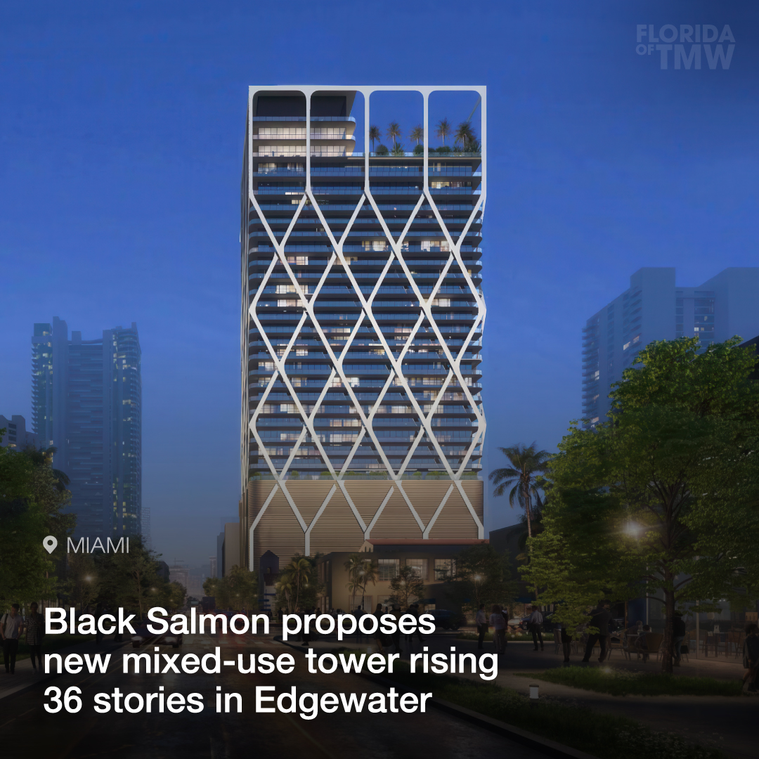 Black Salmon proposes a new mixed-use tower rising 36 stories in Edgewater