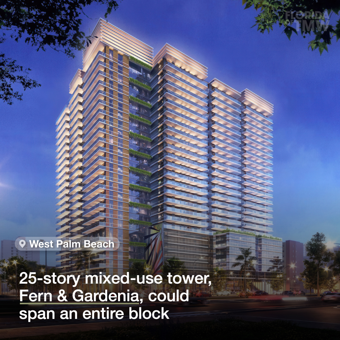 25-story mixed-use tower, Fern & Gardenia, could span an entire block 