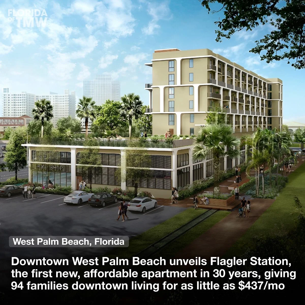 Downtown West Palm Beach unveils Flagler Station, the first new, affordable apartment in 30 years