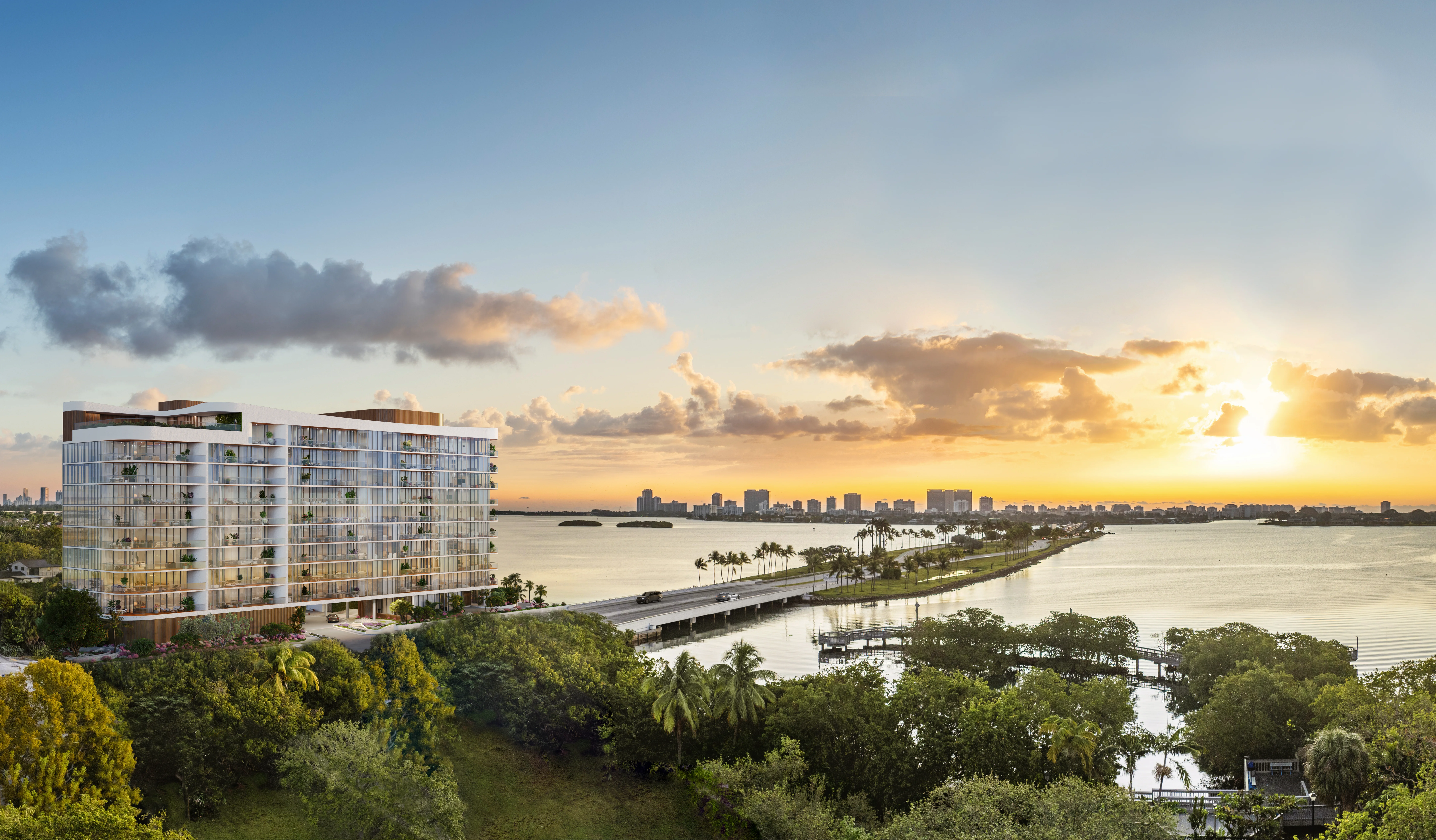 Kolter Urban and BH Group launch sales for Solana Bay, a new 10-story tower offering 52 condos with panoramic views of Biscayne Bay in North Miami