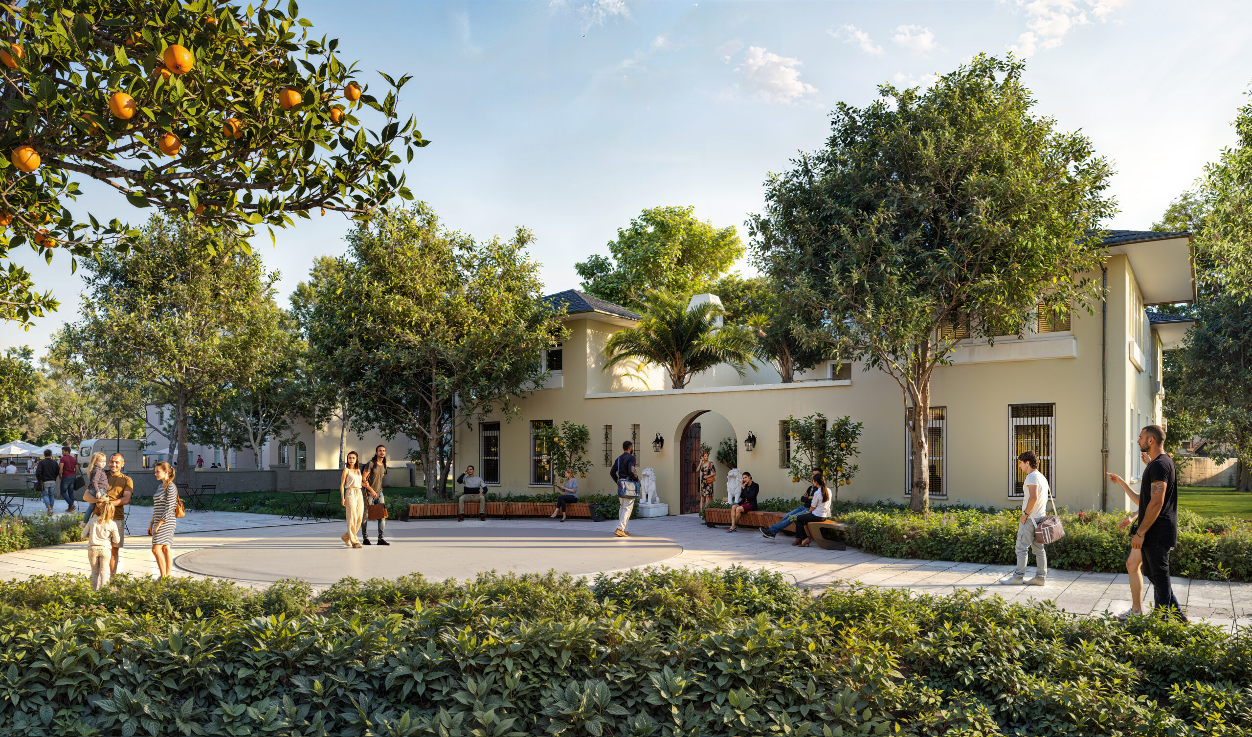 Rendering of Vizcaya Village, Beyer Blinder Belle Architects & Planners + NBW, with MAQE