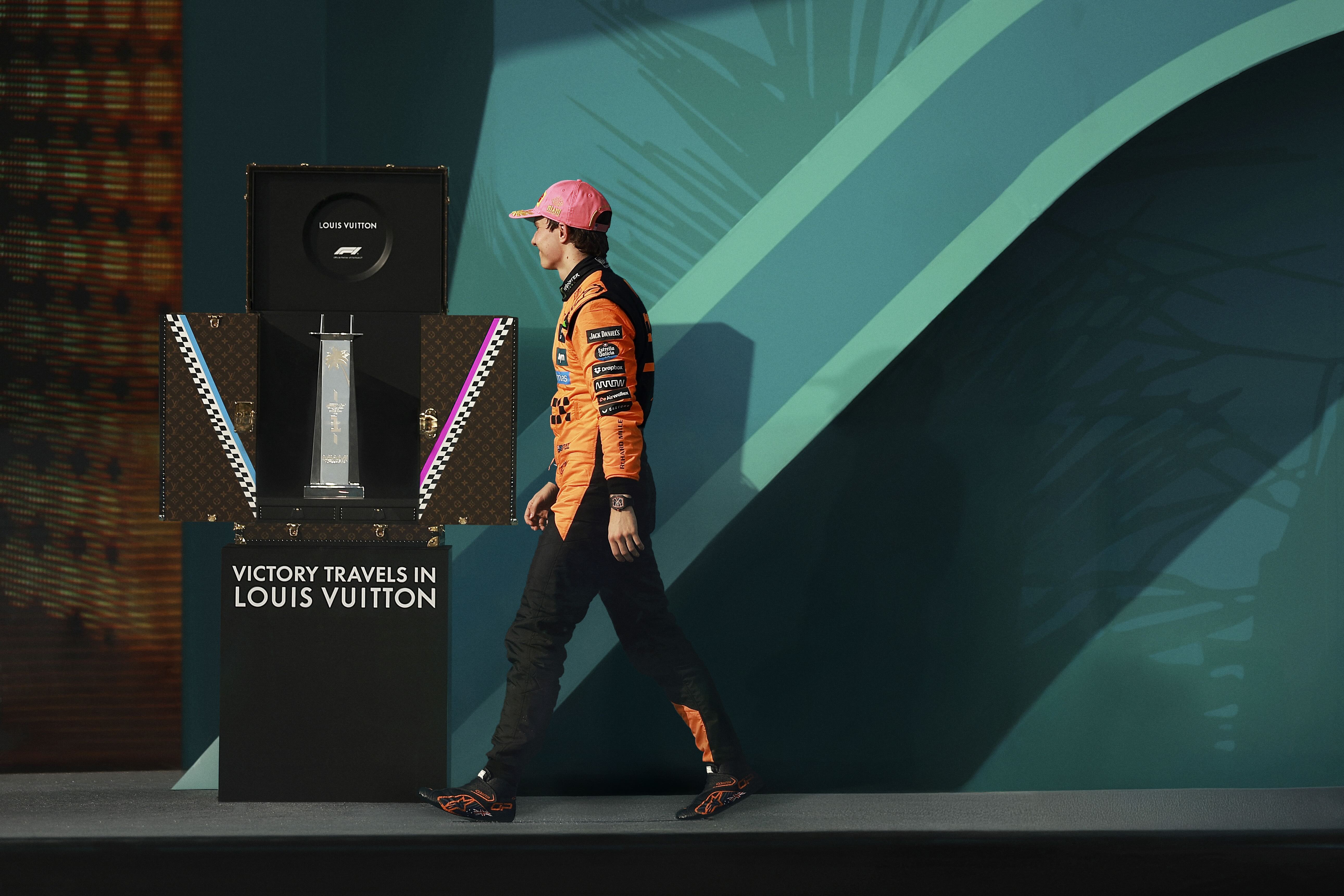 Oscar Piastri wins FORMULA 1® MIAMI GRAND PRIX, presented in Louis Vuitton trophy trunk