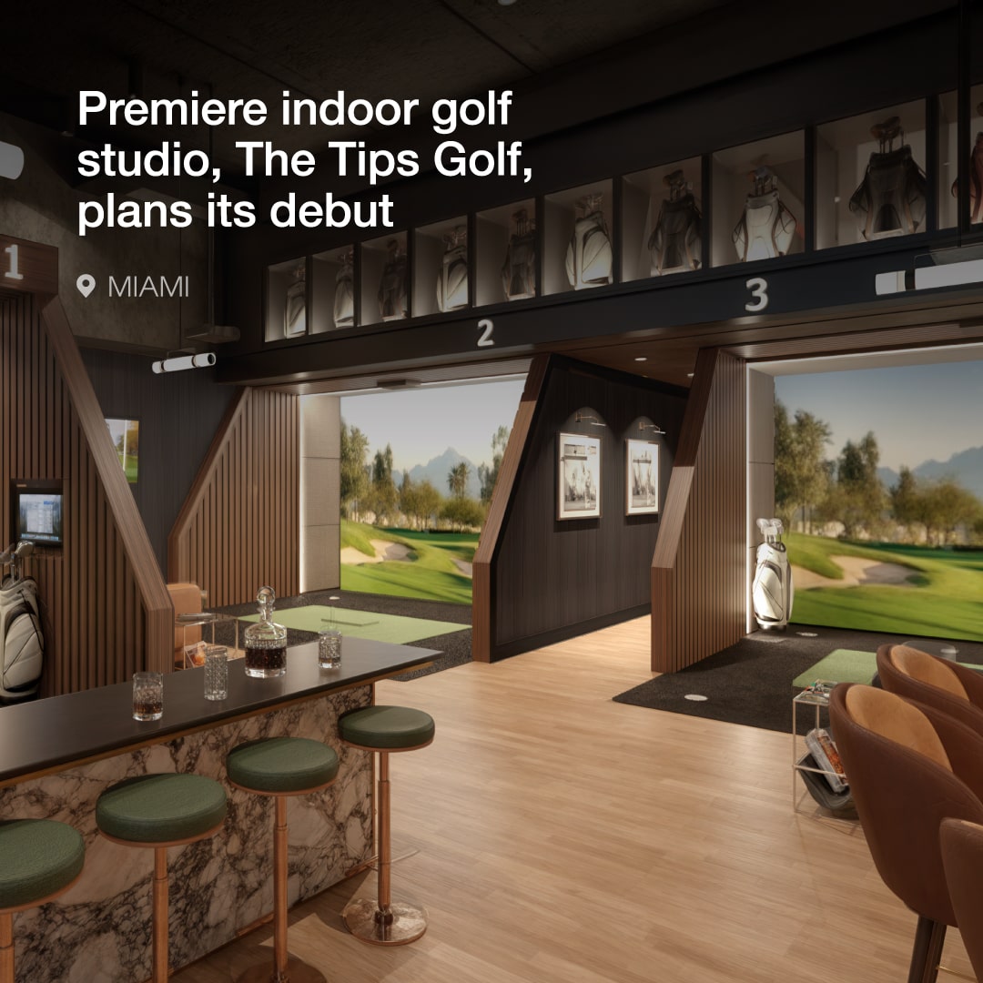Premiere indoor golf studio, The Tips Golf, plans its debut in Miami