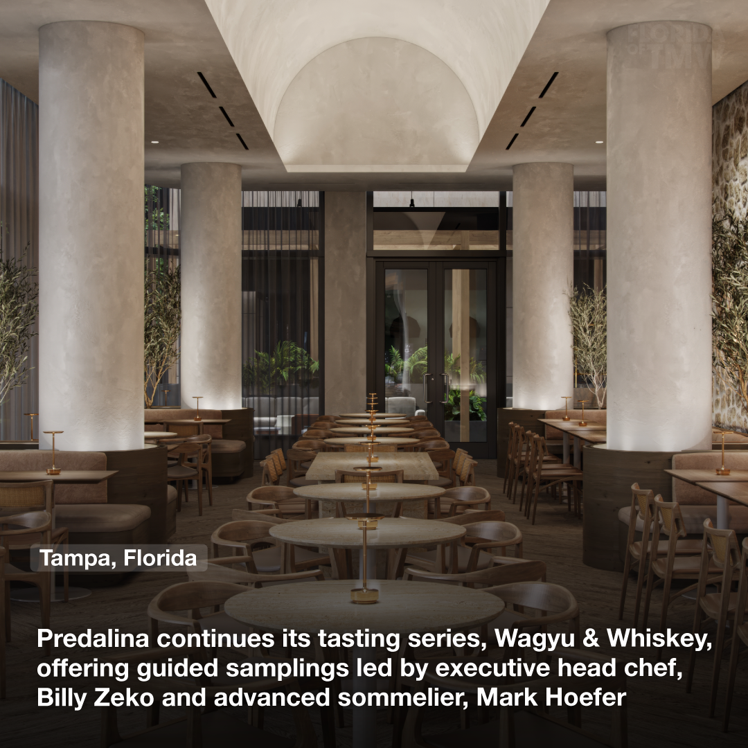 Predalina continues its tasting series, Wagyu & Whiskey, offering guided samplings led by executive head chef, Billy Zeko and advanced sommelier, Mark Hoefer