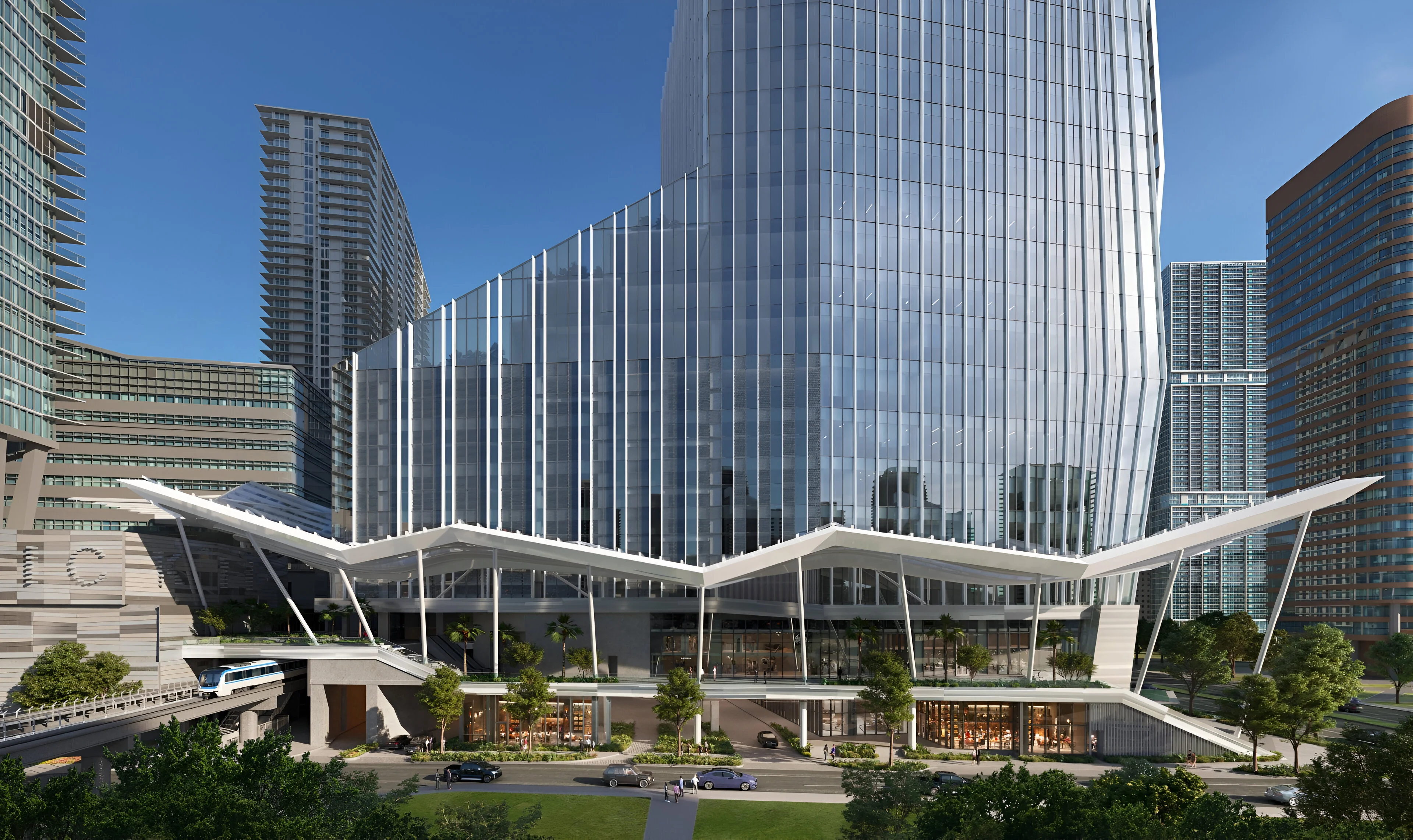 One Brickell City Centre, set to be tallest commercial building in Florida, continues construction