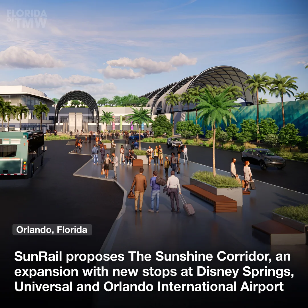 SunRail proposes The Sunshine Corridor, an expansion with new stops at Disney Springs, Universal and Orlando International Airport