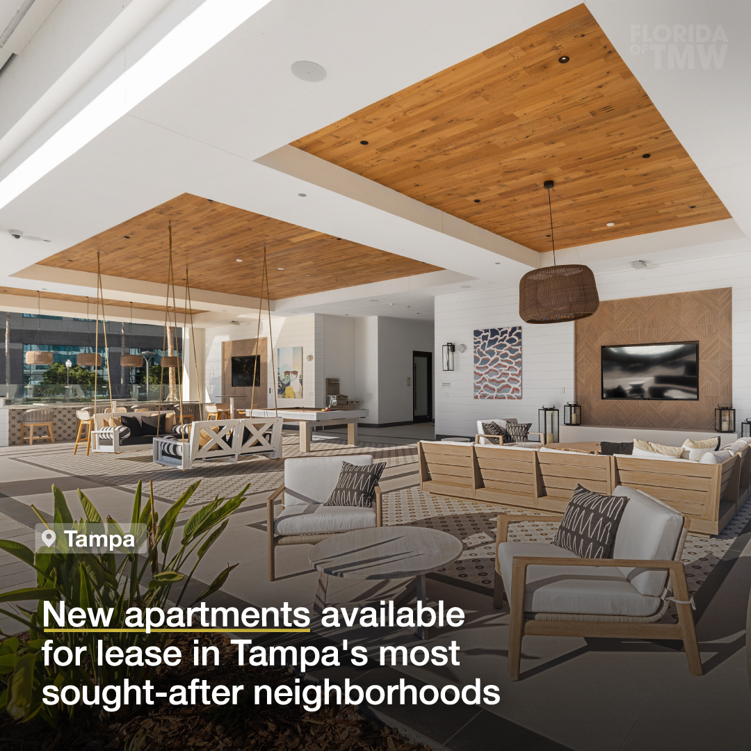 New apartments available for lease in Tampa's most sought-after neighborhoods