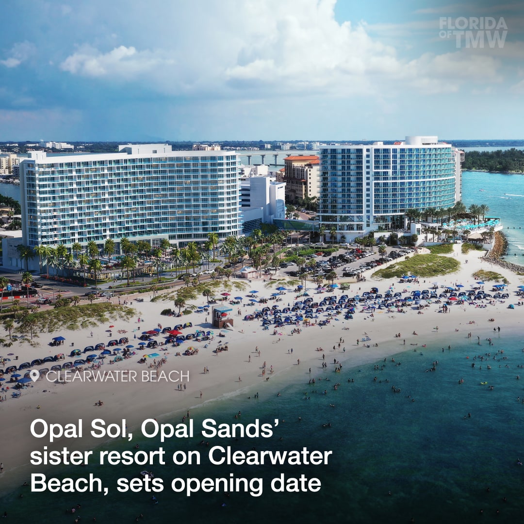 Opal Sol, Opal Sands' sister resort on Clearwater Beach, sets opening date