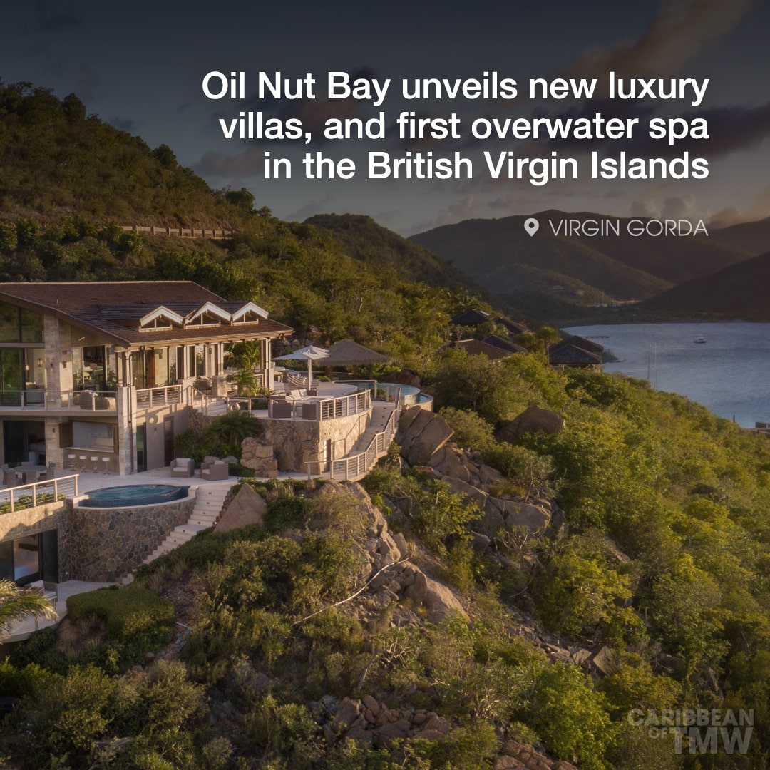Oil Nut Bay unveils new luxury villas and first overwater spa in the British Virgin Islands