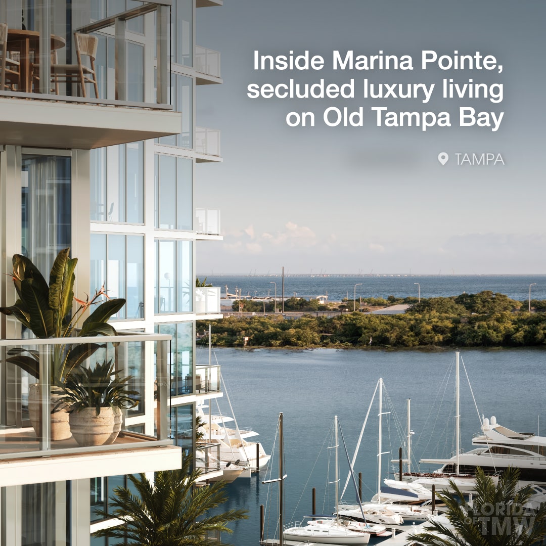 Inside Marina Pointe, secluded luxury living on Old Tampa Bay