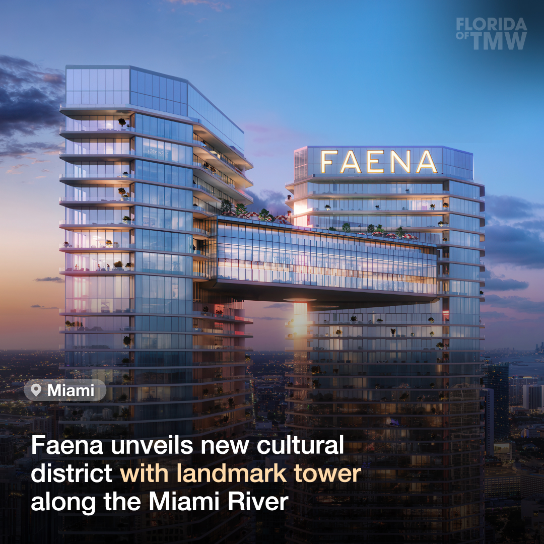 Faena unveils new cultural district with landmark tower along the Miami River