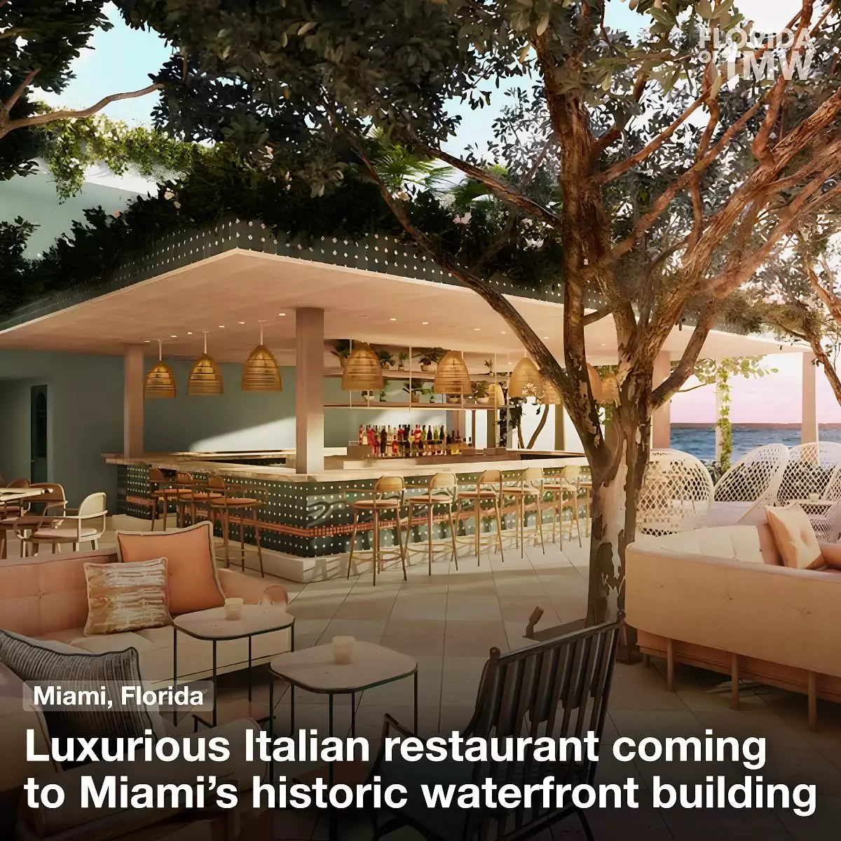 Luxurious Italian restaurant, Casadonna, coming to Miami's historic waterfront building