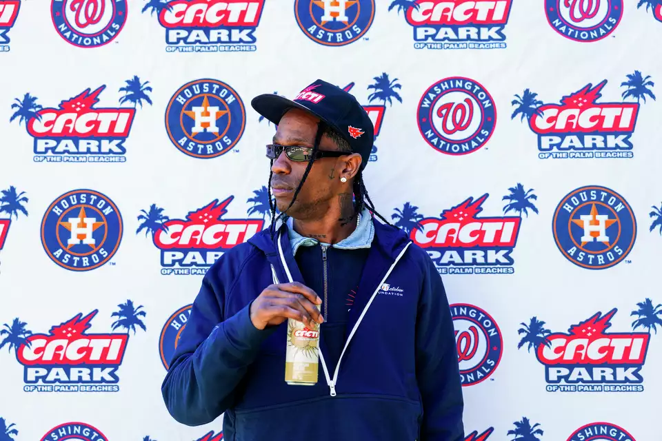 Travis Scott's Cacti Seltzer brand scores the naming rights for Houston Astros and Washington Nationals' spring training stadium in West Palm Beach