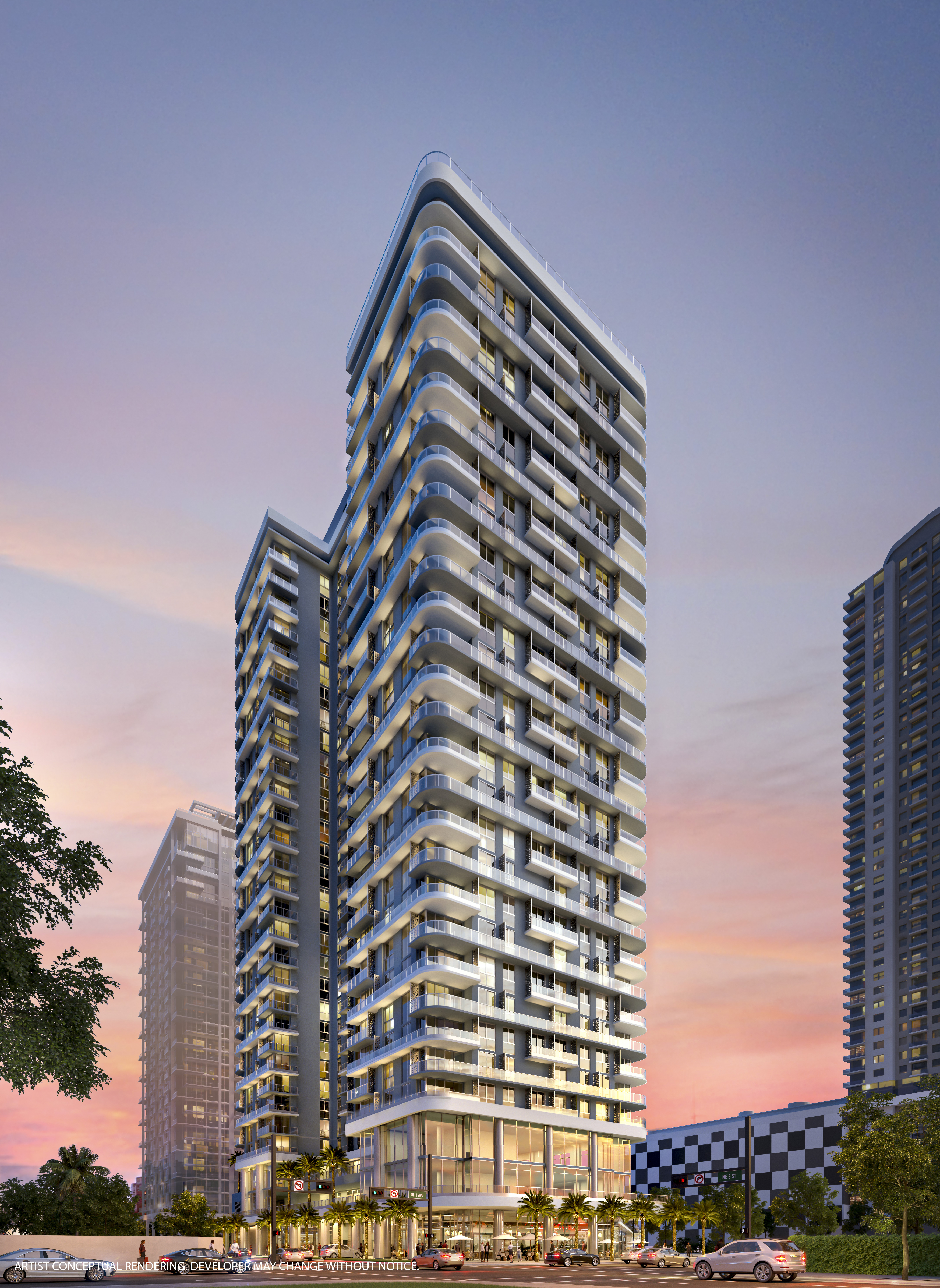 Merrimac Ventures & Aria Development Group officially breaks ground on one of Downtown Miami's fastest-selling condo towers, the sold-out 600 Miami Worldcenter