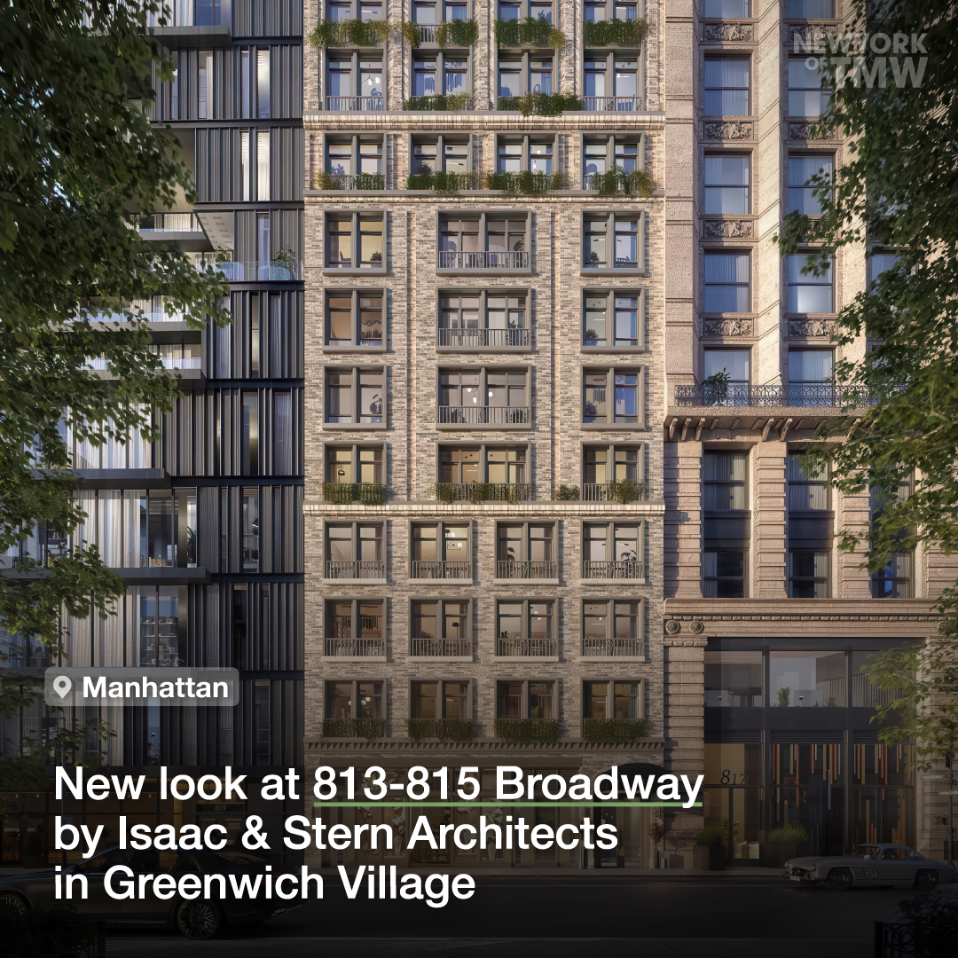 New look at 813-815 Broadway by Isaac & Stern Architects in Greenwich Village