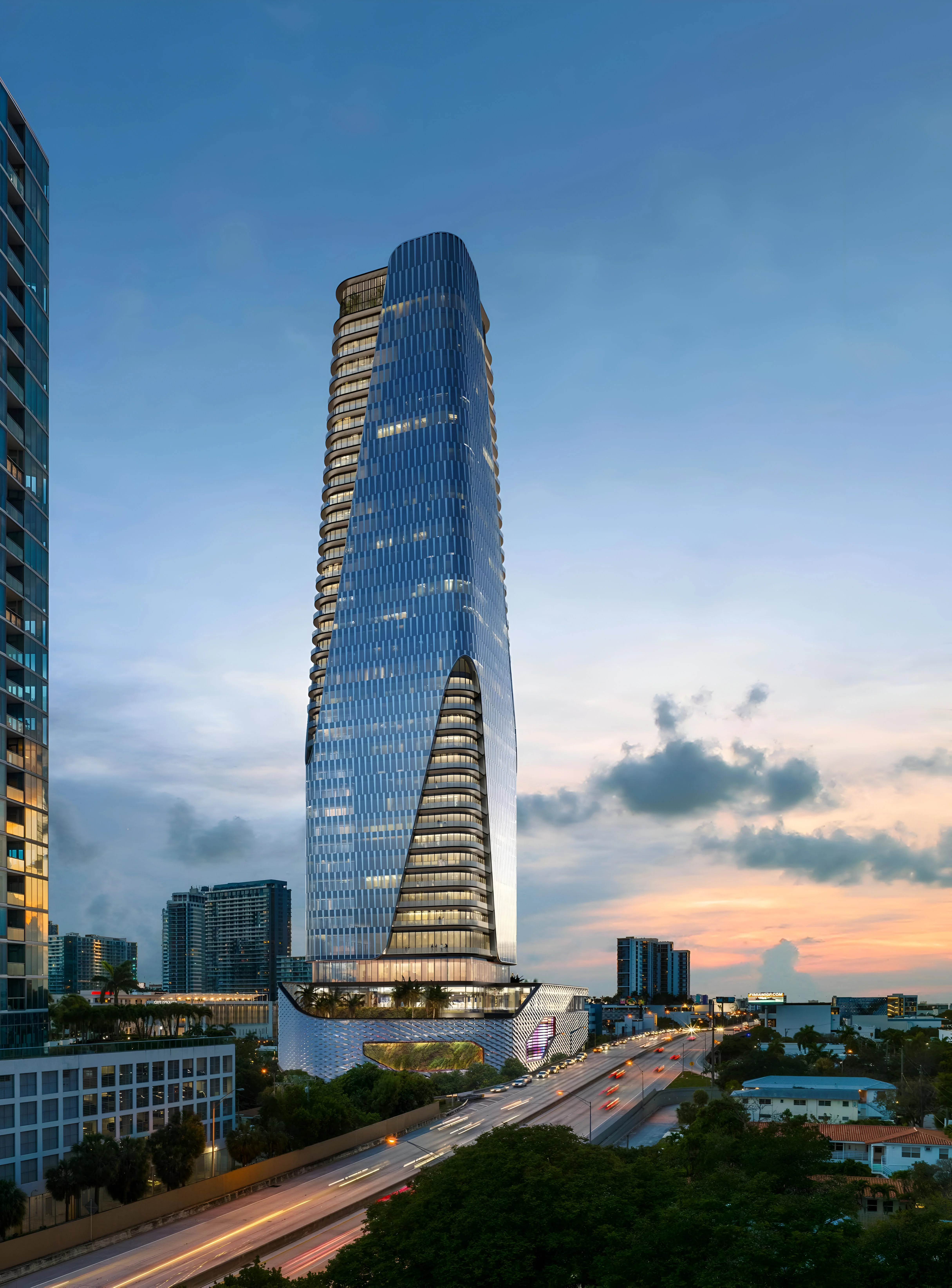 47-story office tower named Tower 36 planned near midtown with a rooftop garden and restaurant
