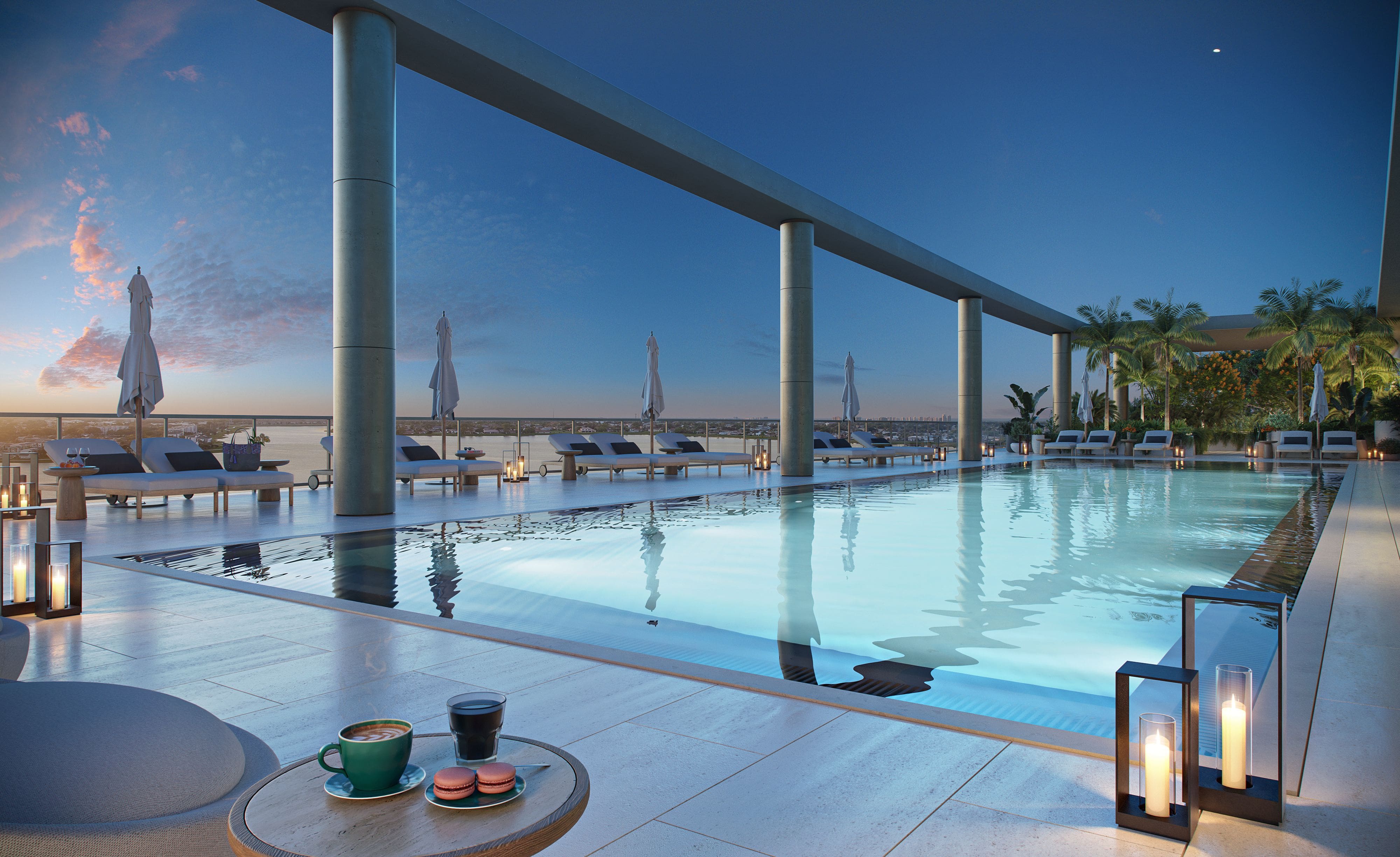 Rendering of The Berkeley's Rooftop Pool