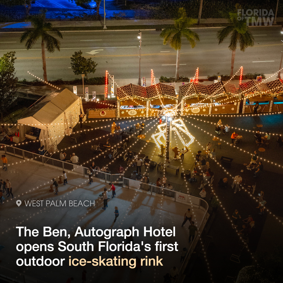 The Ben Hotel opens South Florida's first and only outdoor ice-skating rink with real ice