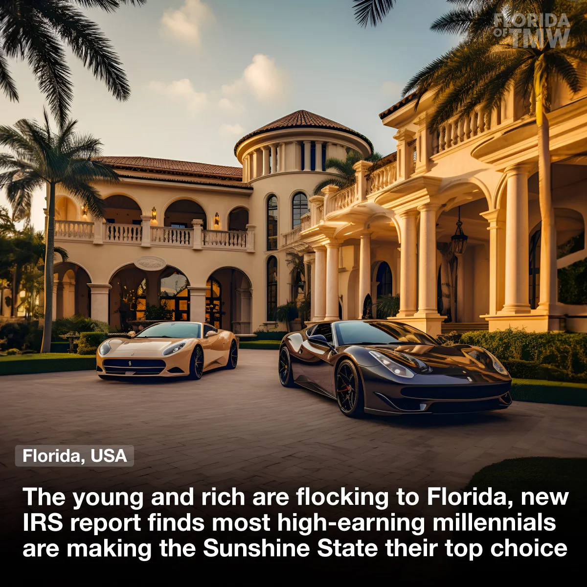 Florida is the No. 1 state bringing in and keeping the young and rich, new IRS report finds
