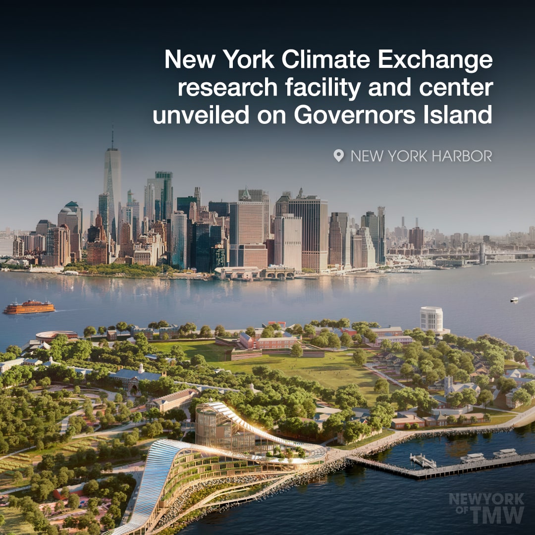 New York Climate Exchange research facility and center unveiled on Governors Island
