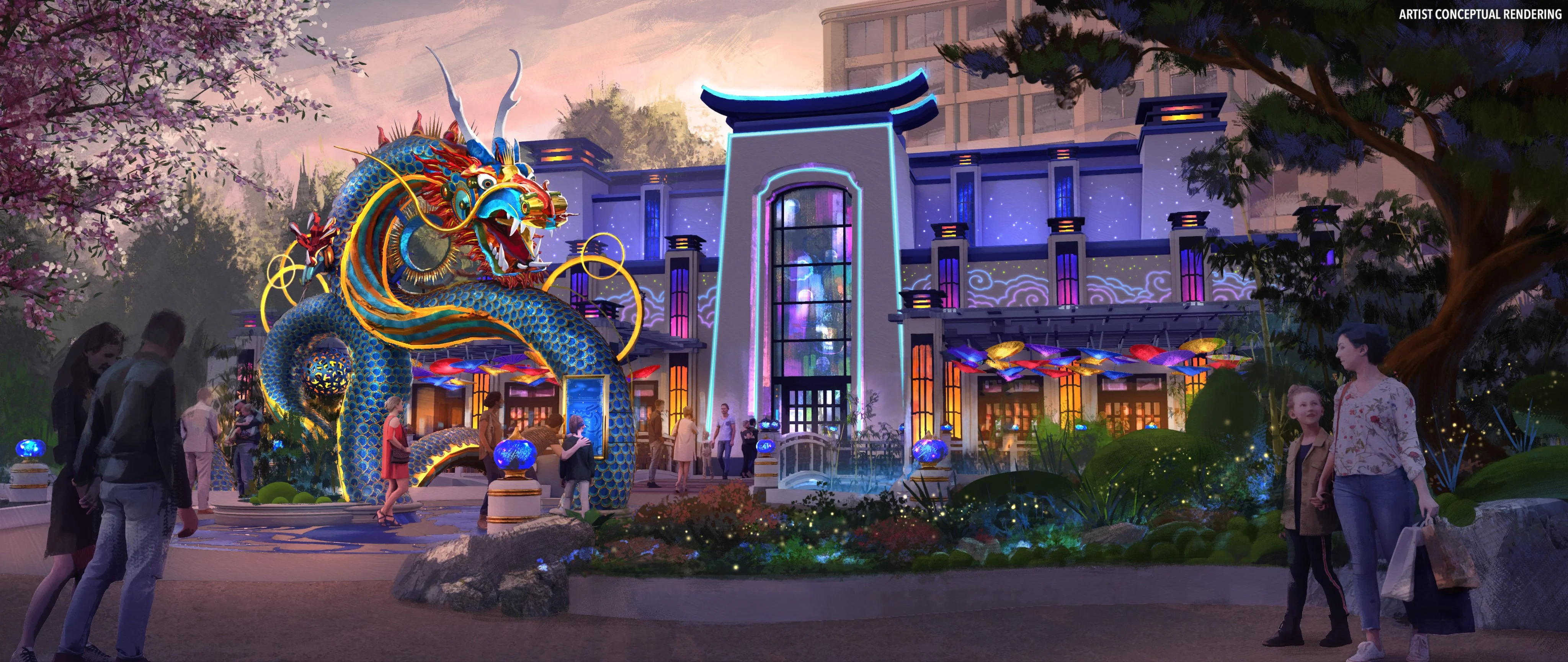 Universal Orlando releases renderings of newEpic Universe theme park revealing hotel and unique portals to each world, opening in 2025