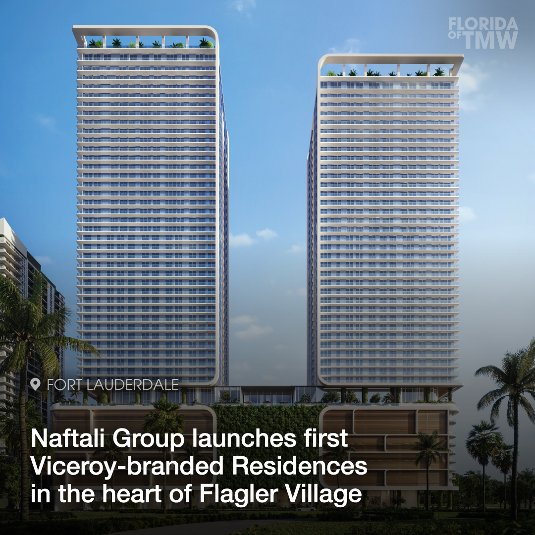 Naftali Group launches sales for Viceroy-branded Residences in the heart of Flagler Village, Fort Lauderdale