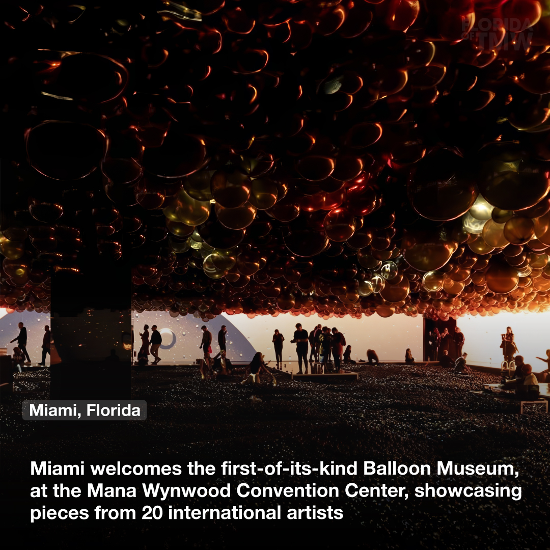 Miami welcomes the first-of-its-kind Balloon Museum, at the Mana Wynwood Convention Center, showcasing pieces from 20 international artists