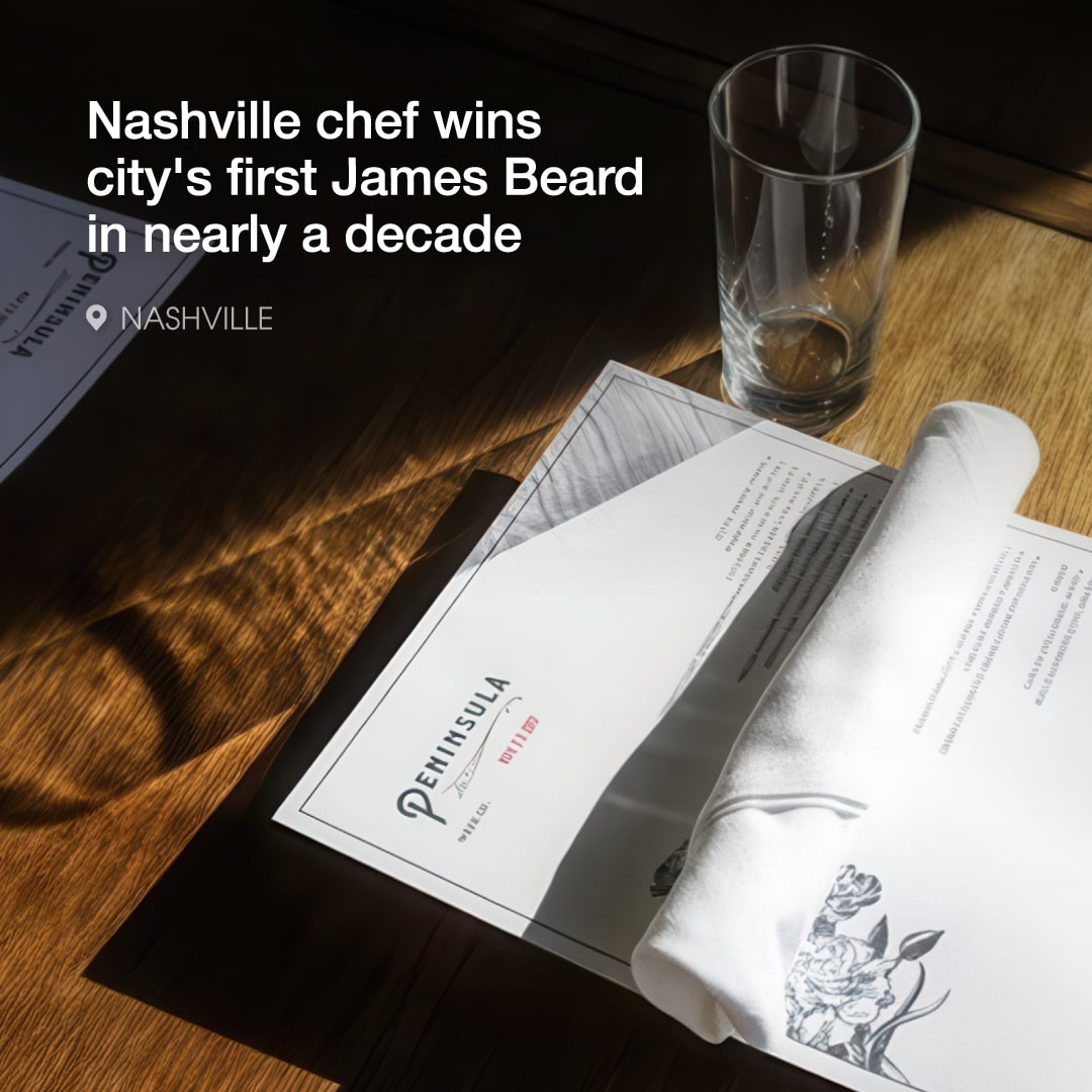 Jake Howell of Peninsula wins James Beard Award, marking a major culinary milestone for Nashville