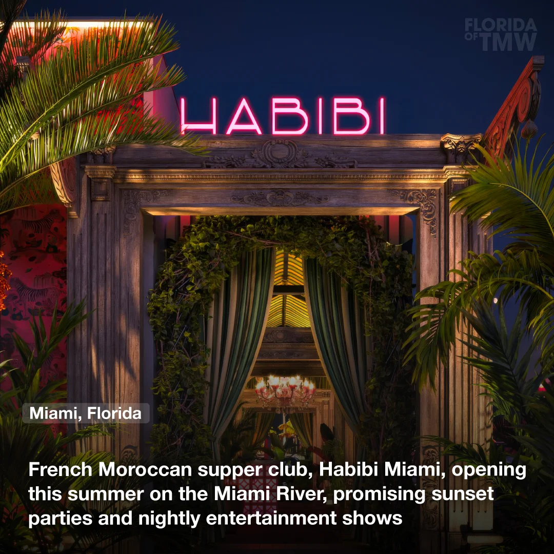 Habibi Miami, a French Moroccan supper club is opening this summer on the Miami River, promising sunset parties and nightly entertainment shows 