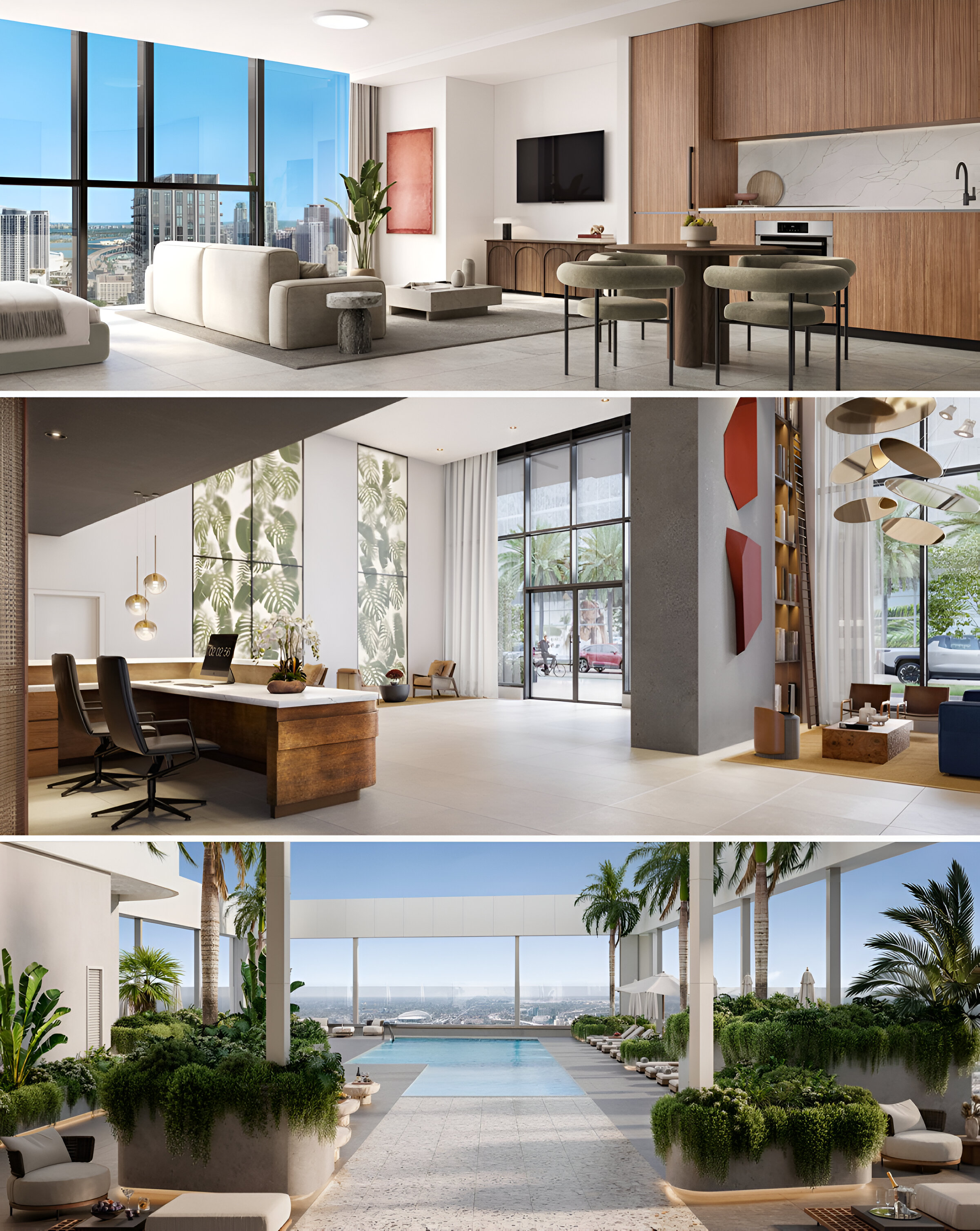 The HUB Miami, a 41-story mixed use tower next to Brightline station begin construction early 2024.