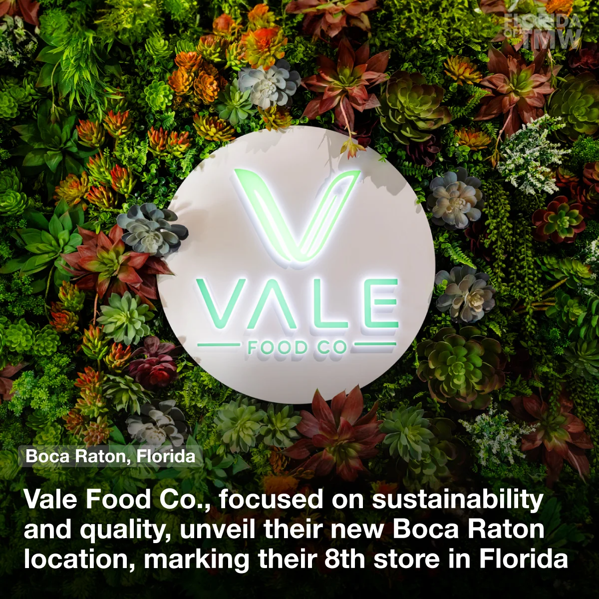 Vale Food Co unveils its new Boca Raton restaurant marking the 8th location in Florida
