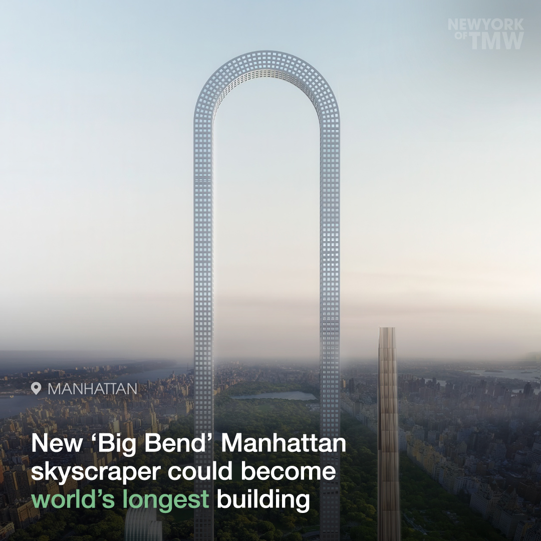 New ‘Big Bend’ Manhattan skyscraper could become the world’s longest building