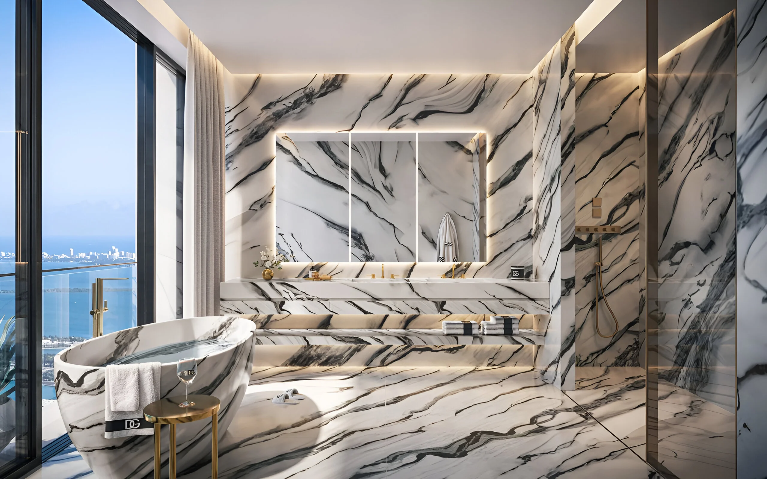 First look inside Brickell’s supertall Dolce&Gabbana tower condo hotel, rising 90-stories at 1,049 feet, and featuring six culinary venues and a rental program for 250 luxury units