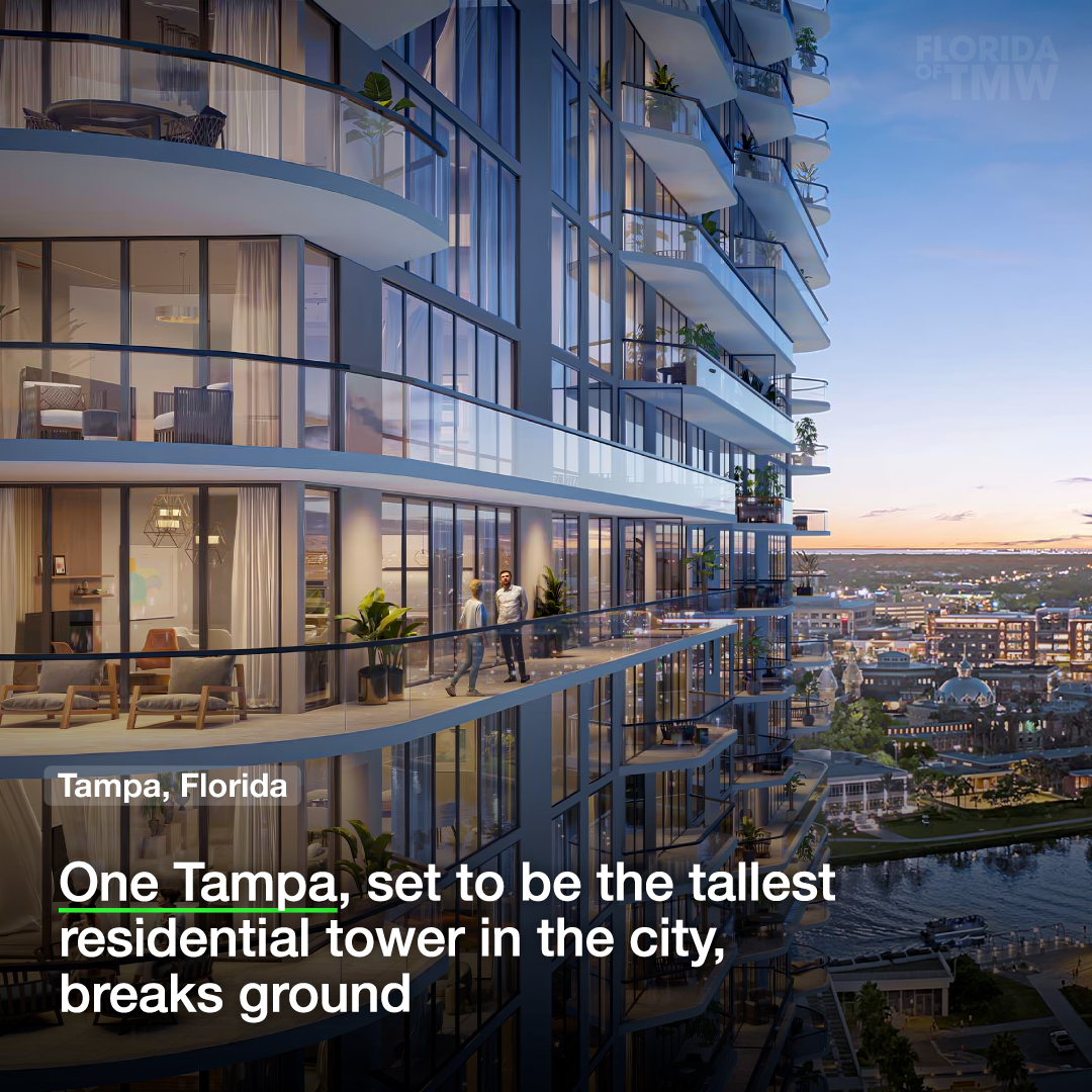 One Tampa, set to be the tallest residential tower in the city, breaks ground